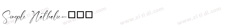 Simple Nathalie字体转换